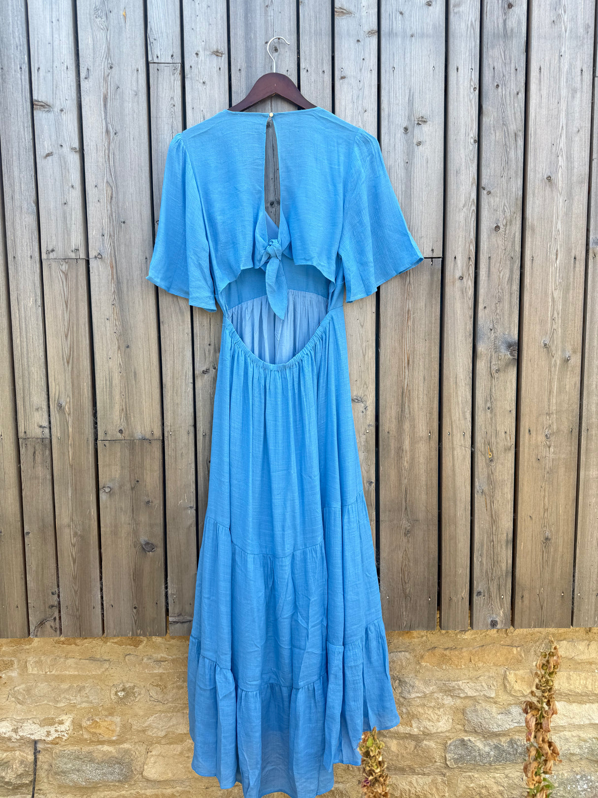 Romy Tie Back Dress - Blue