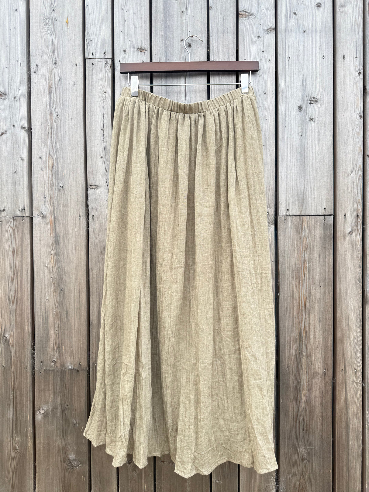 Jimmy Cotton Midi Skirt - Khaki