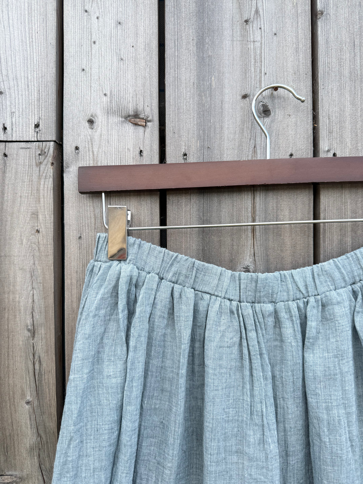 Jimmy Cotton Midi Skirt - Denim Blue