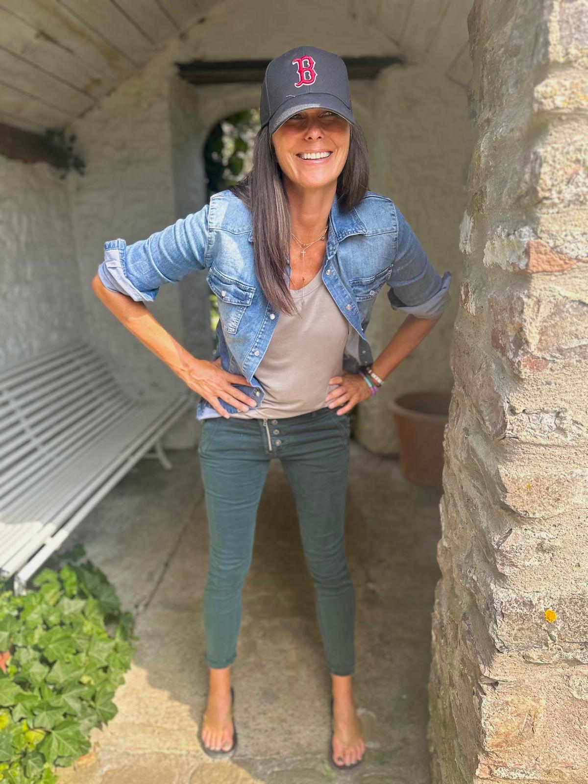 Jean Lux verde azulado