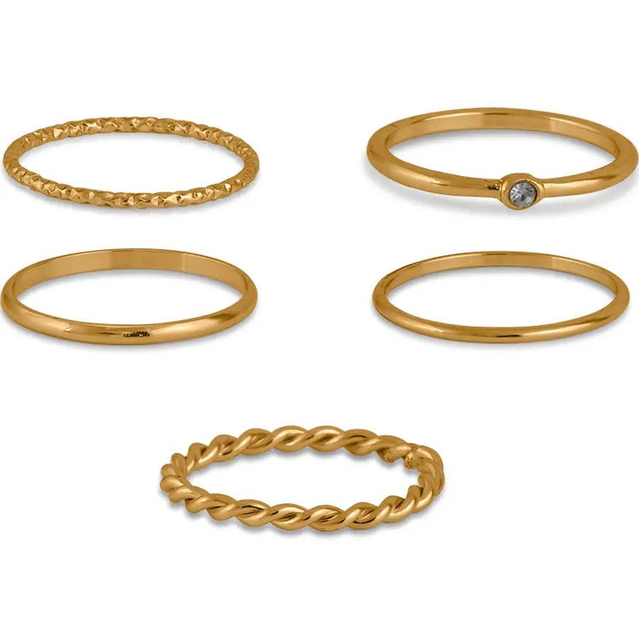 Athena Set of Delicate Rings