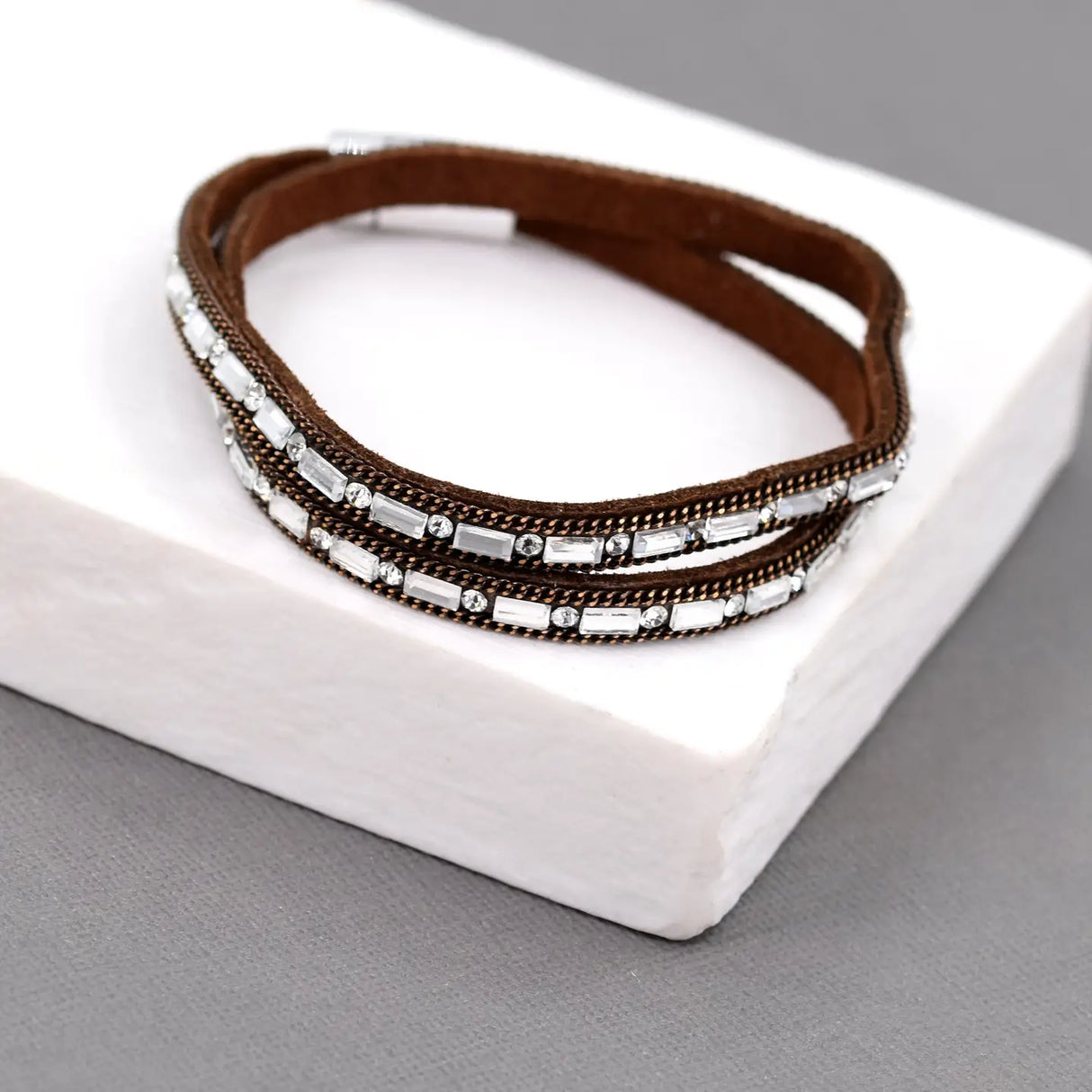 Baguette Crystal Wrap Bracelet