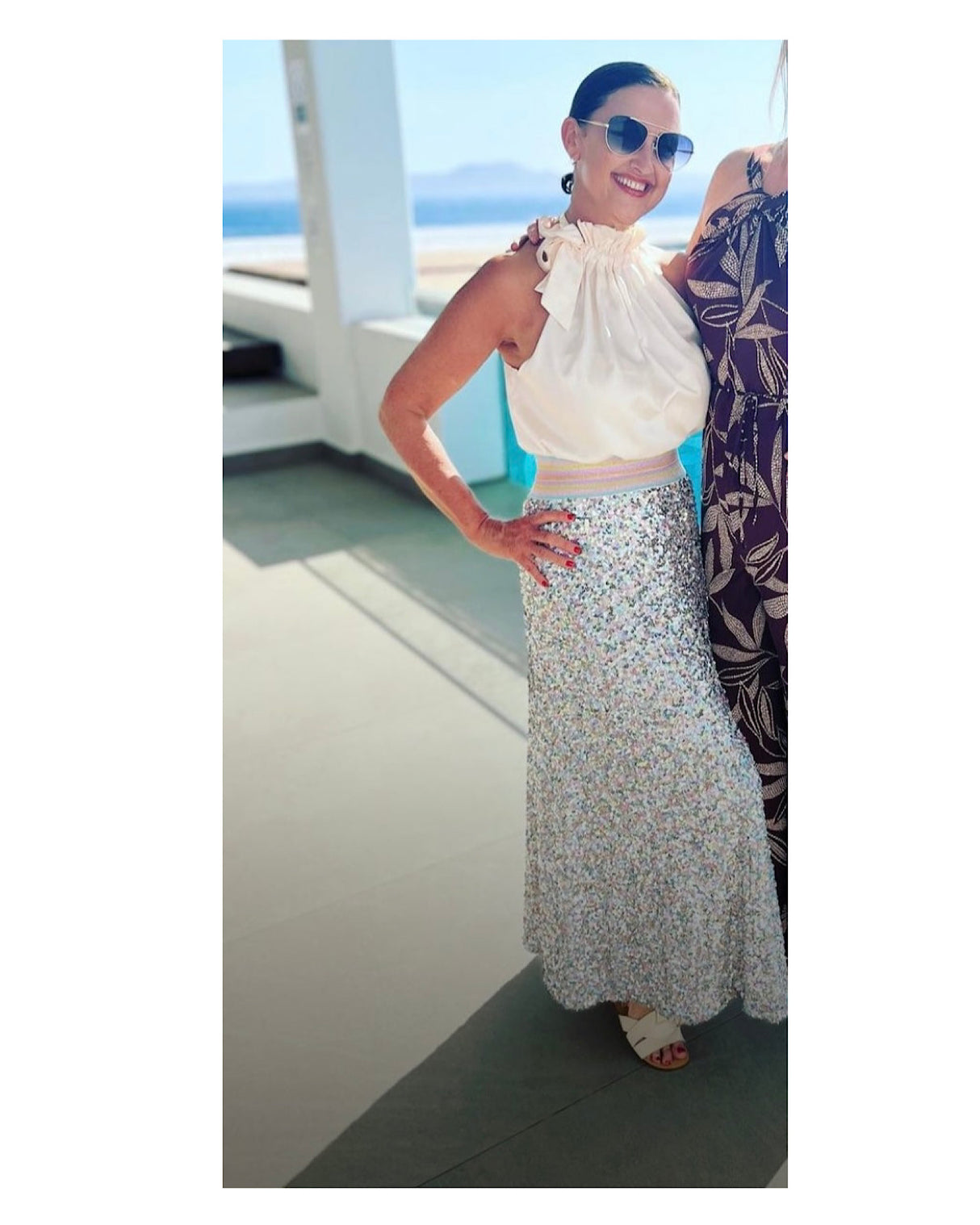 Seline Sequin Skirt Multi