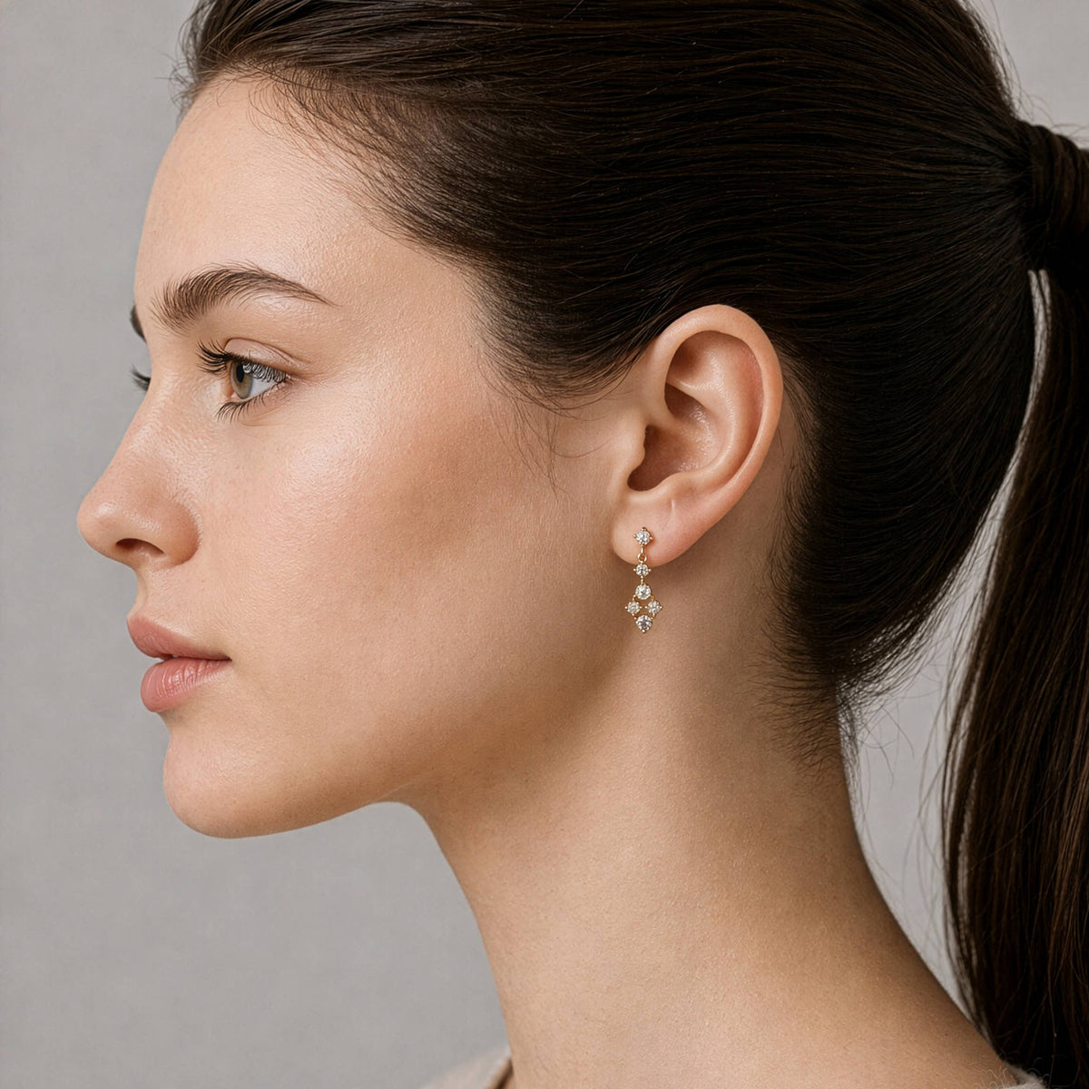 Tiny Vermeil Chandelier Earrings