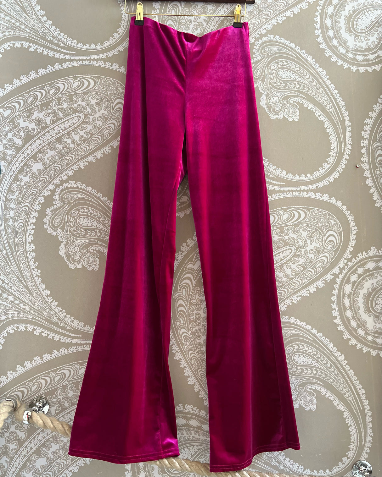Jessica Velvet Pant Magenta