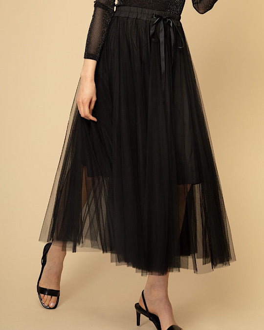 Tessa Tulle Skirt Black