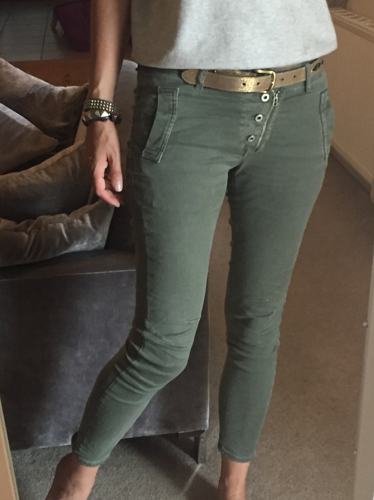 Jean Lux Light Khaki