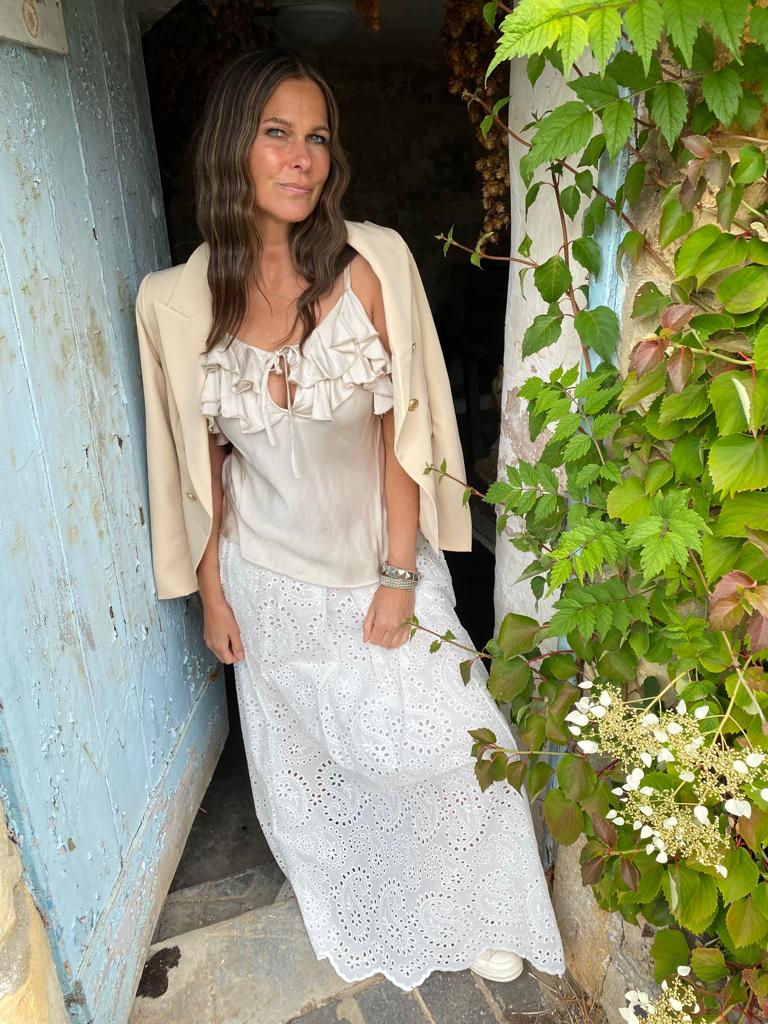 Blazer Eliza color caramelo