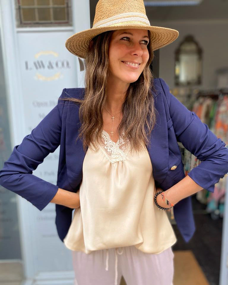 Blazer Eliza azul marino