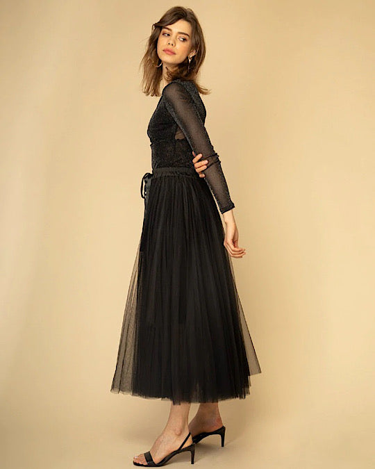 Tessa Tulle Skirt Black