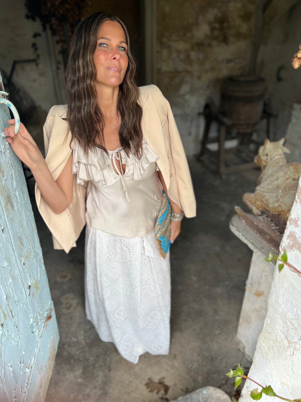 Blazer Eliza color caramelo