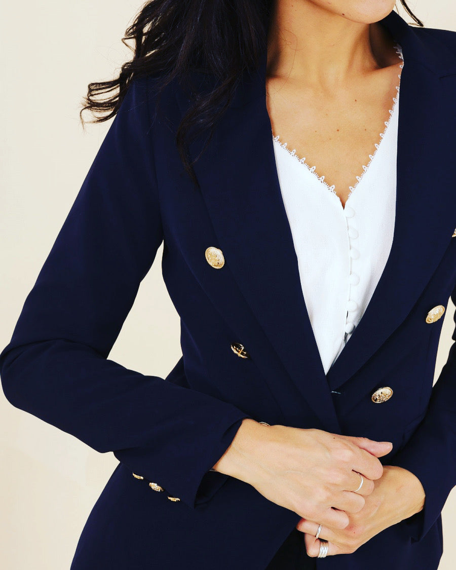 Blazer Eliza azul marino