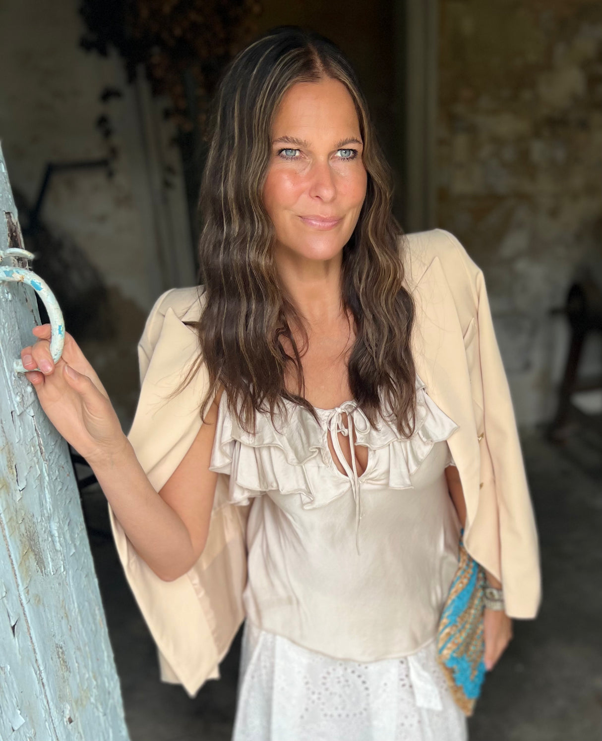 Blazer Eliza color caramelo