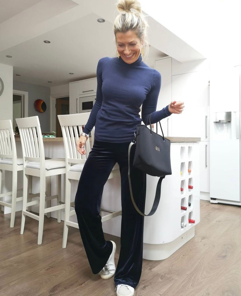 Jessica Velvet Pant - Black