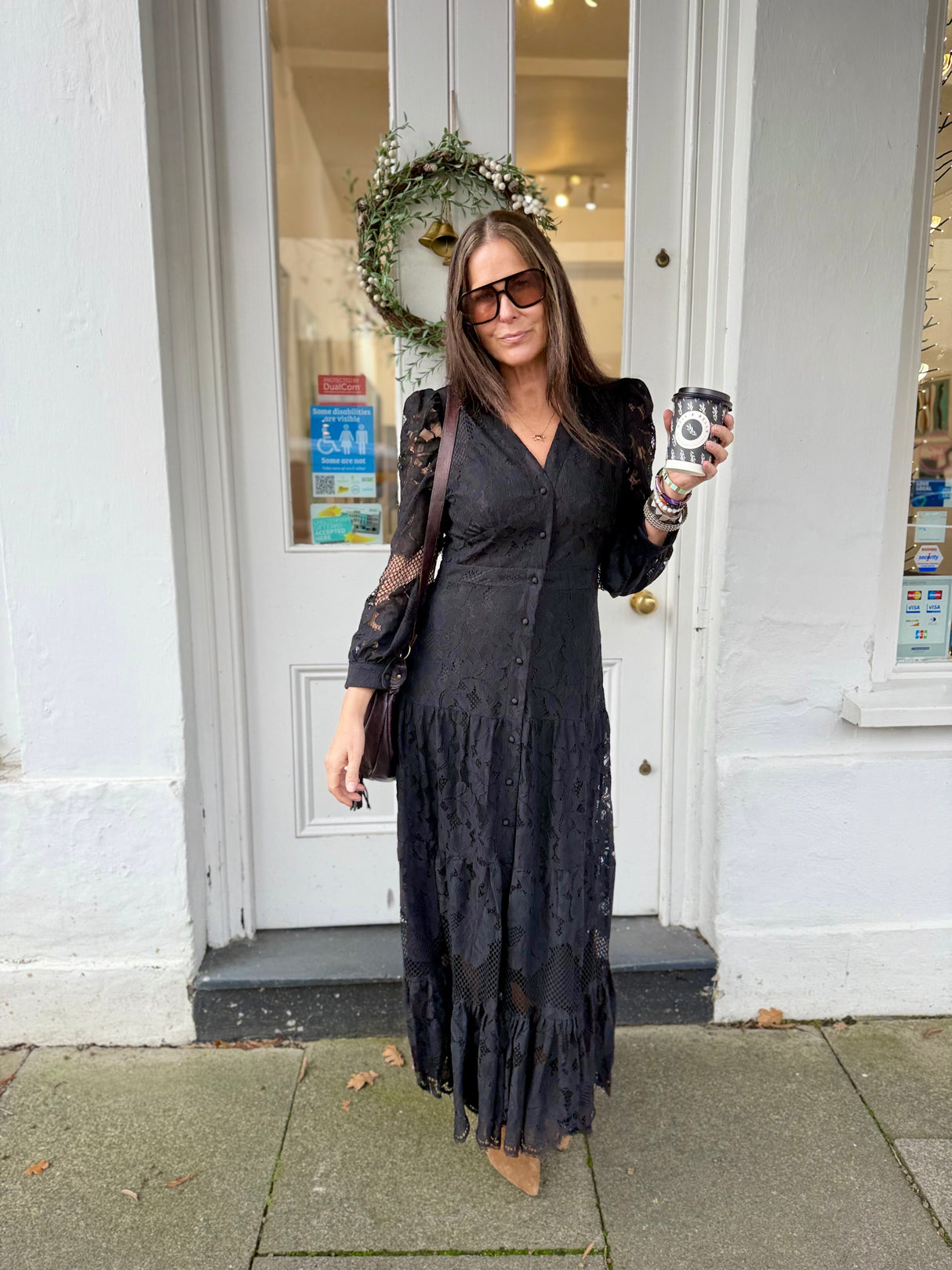 Alice Lace Dress - Black