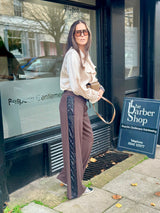 Tempest Pant - Chocolate With Black Sequin