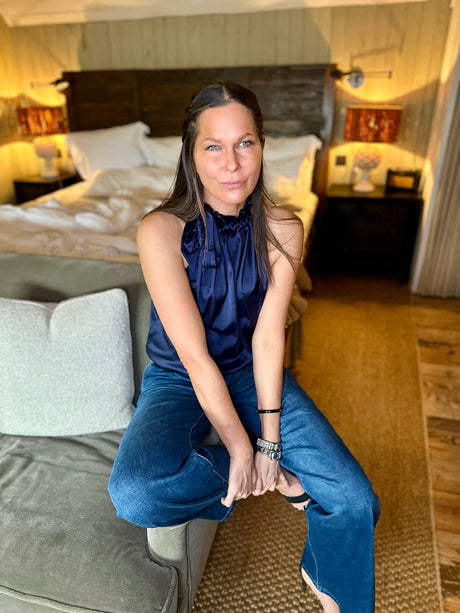 Bella B Top Navy