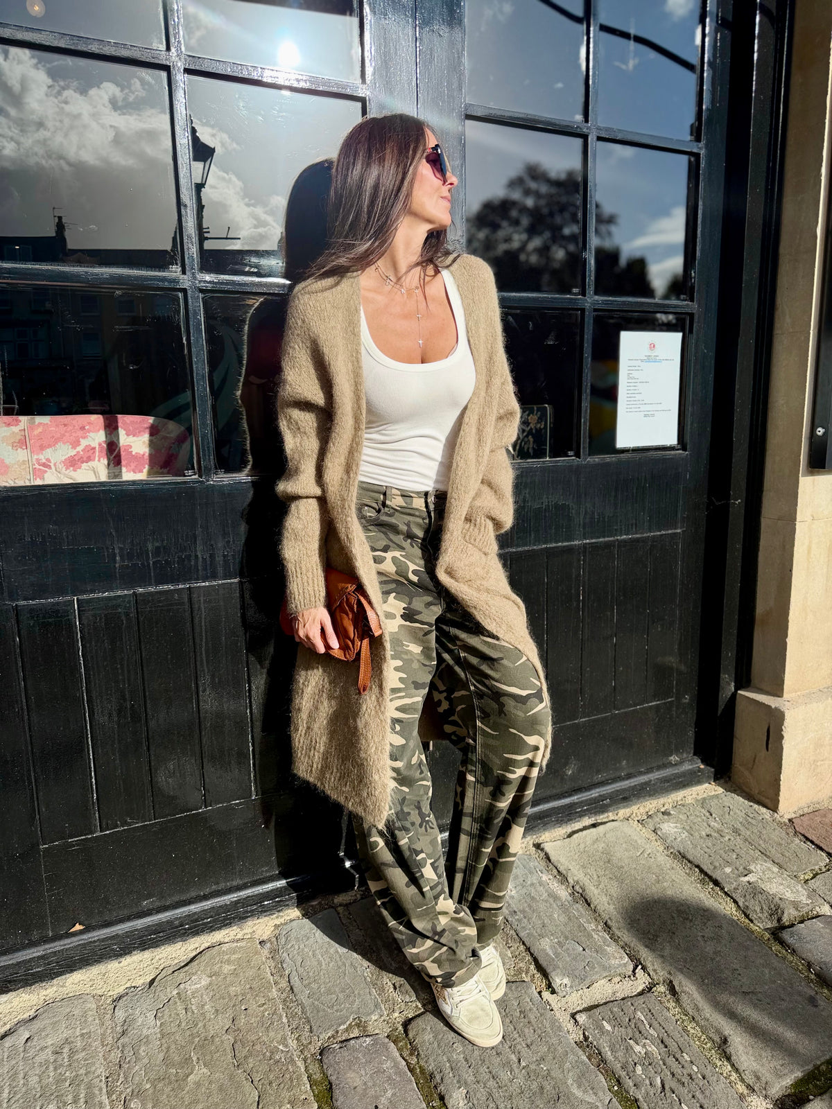 Diane Long Cardigan - Biscuit