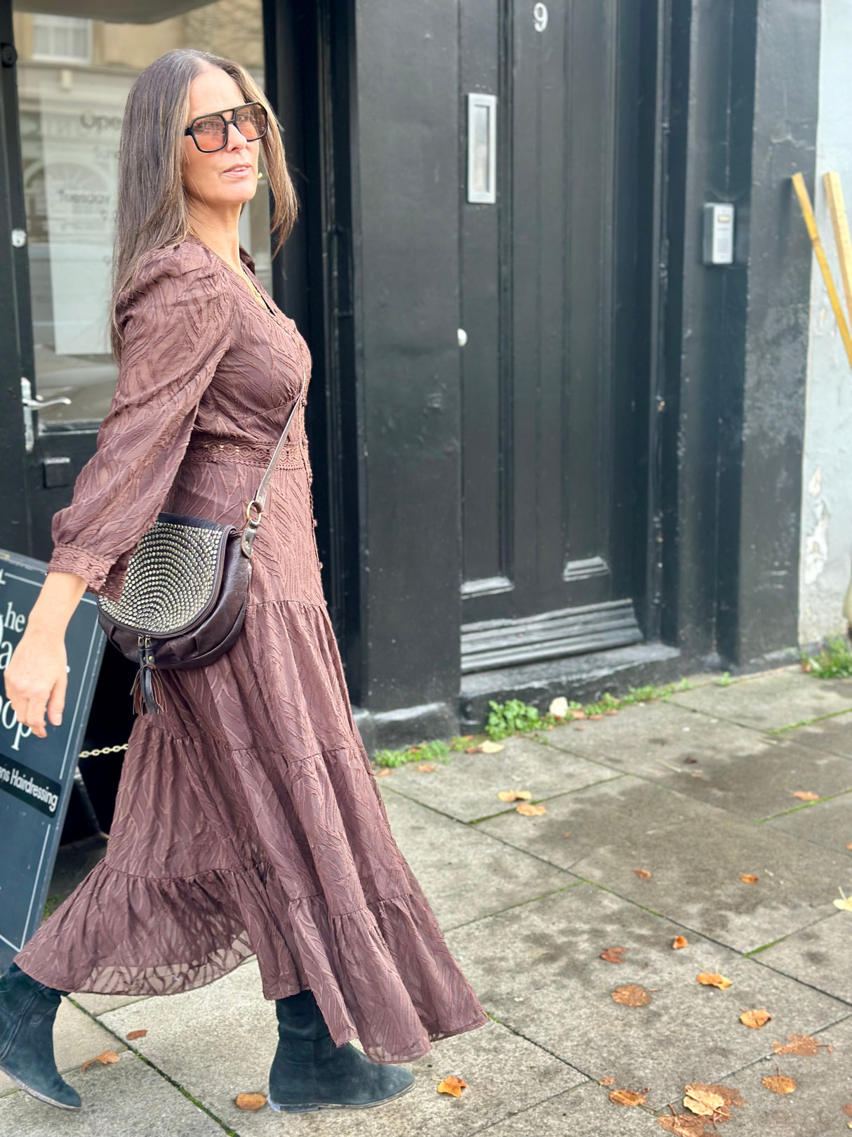 Amelie Maxi Dress - Chocolate