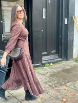 Amelie Maxi Dress - Chocolate