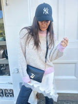 Alaia Knit with Buttons - Baby Pink