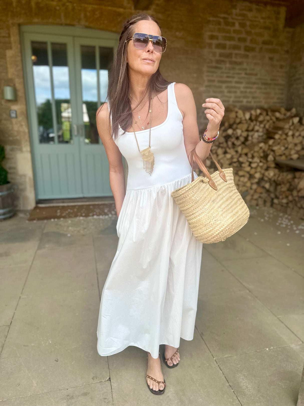 April Dress - Cream