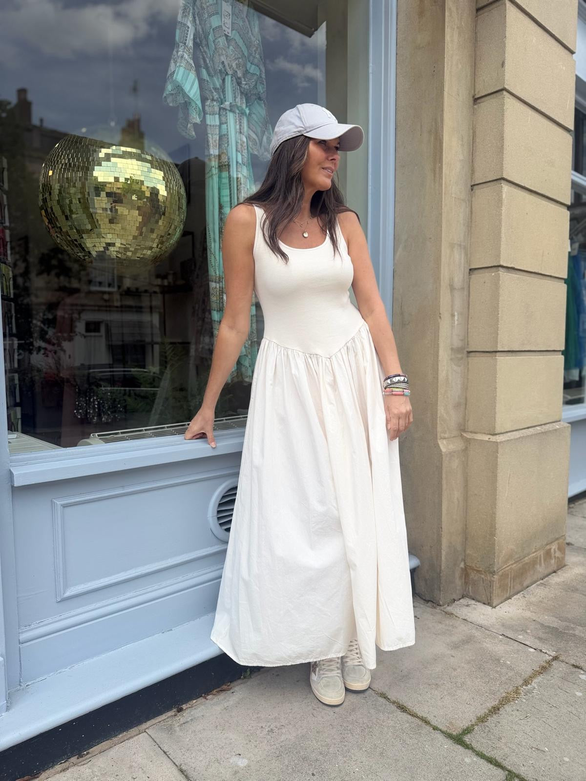 April Dress - White