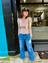 Wallis Open Neck Knit - Neutral