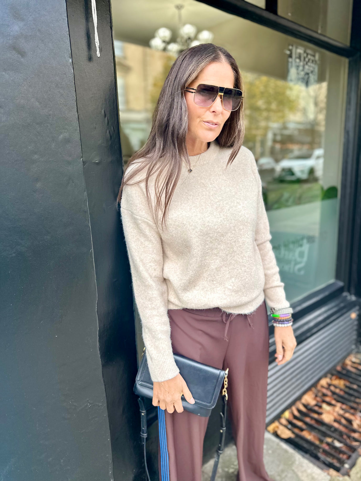 Coral Crew Neck Knit - Neutral