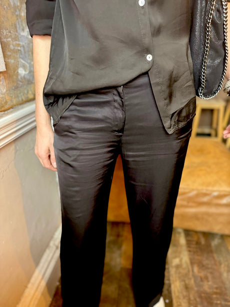 Calça Kaite Silk Blend Preta