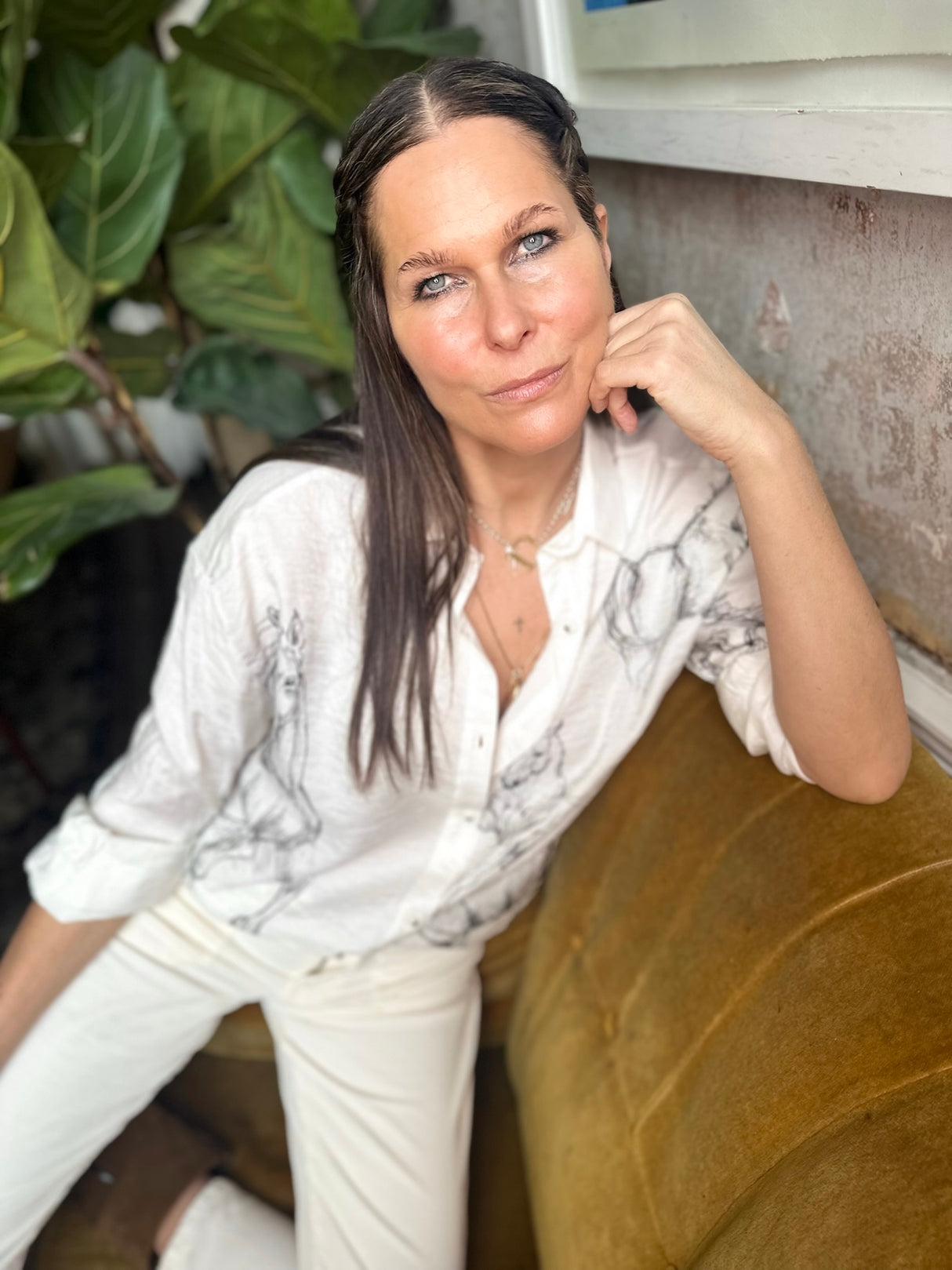 Camisa estampada con caballo de Evan
