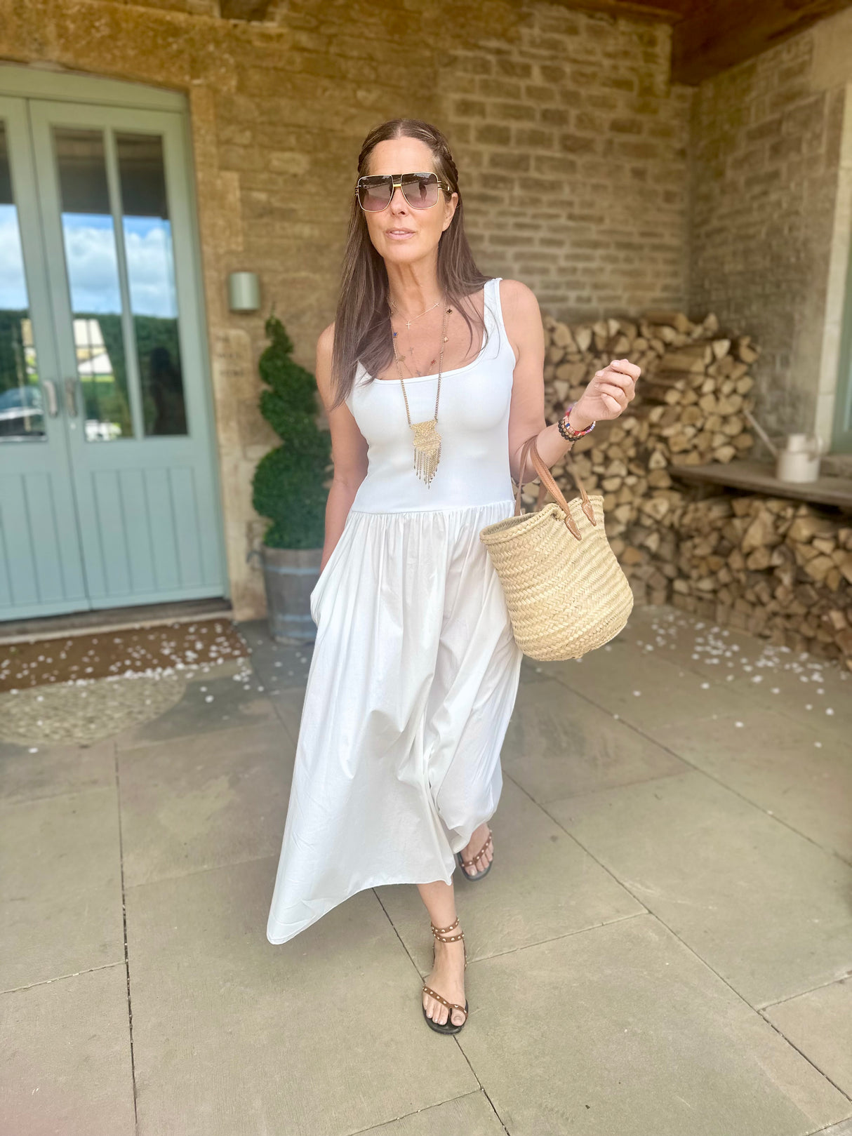 April Dress - Cream
