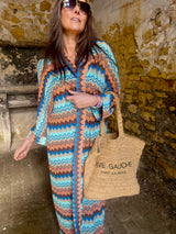 Seraphina Long Line Cover Up - Horizon