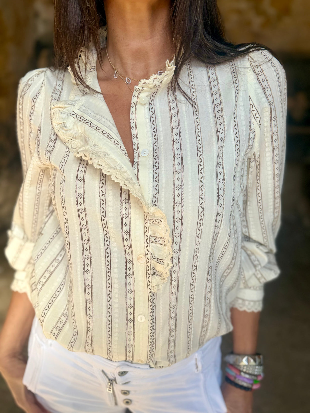 Heath Blouse - chocolate