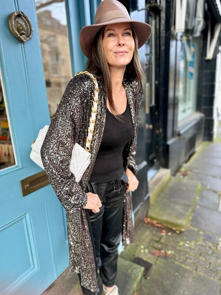Silver sales party jacket