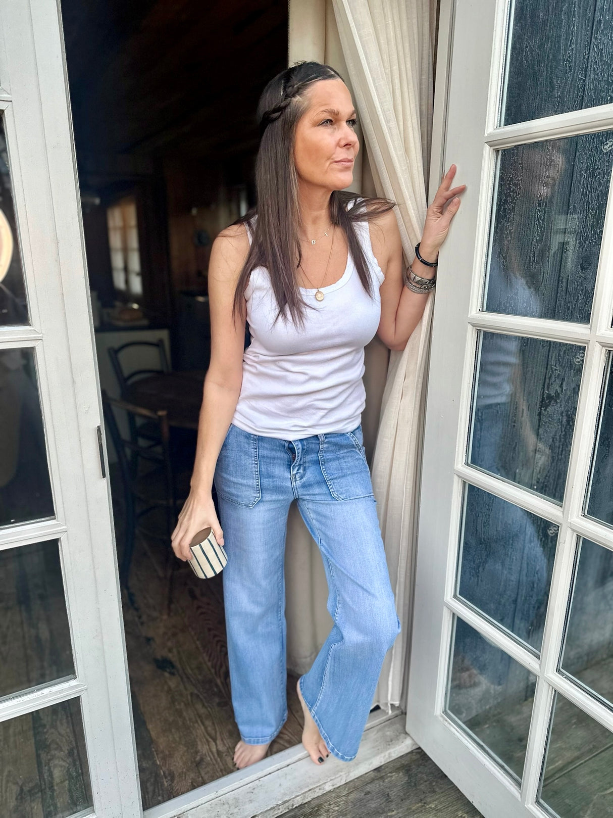 Jean Crush con lavado denim claro