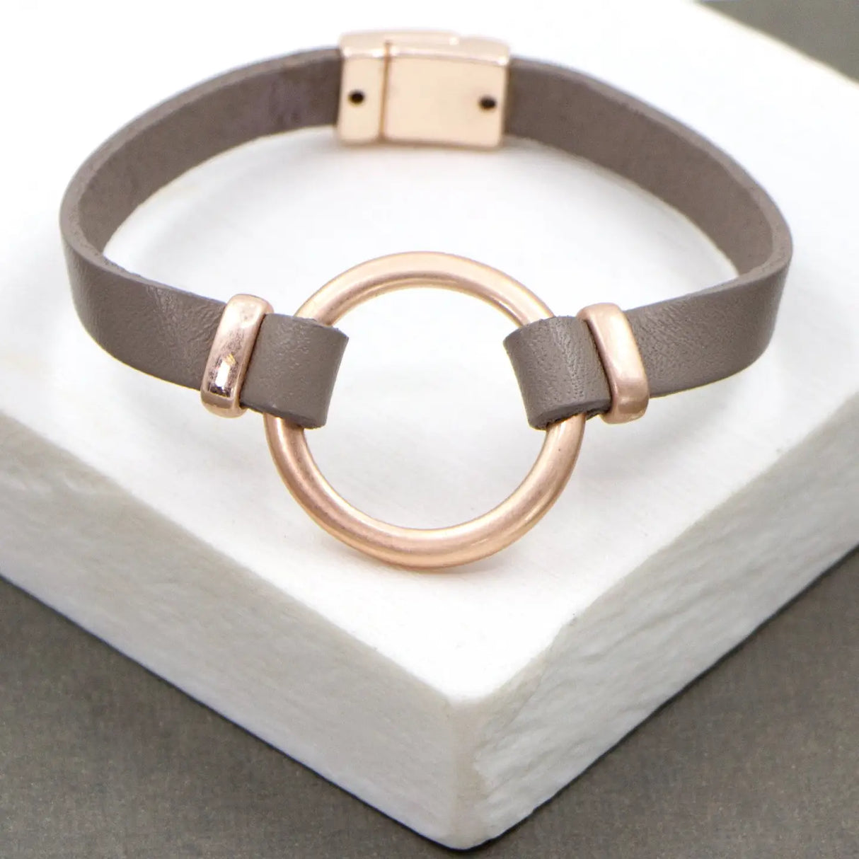 Cut Out Leather Bracelet