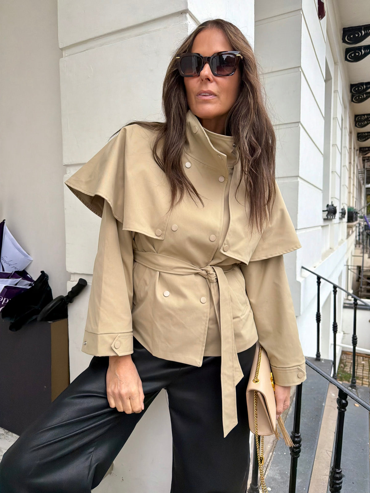 Wilton Short Trench - Beige