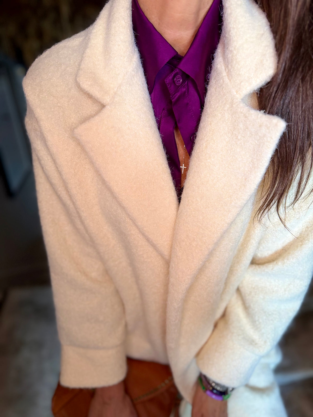 Mara Knitted Jacket - Cream