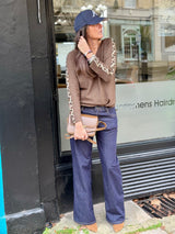 Nala Knit With Sequin - Olive