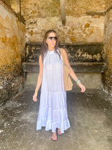 Bella B Linen Dress White