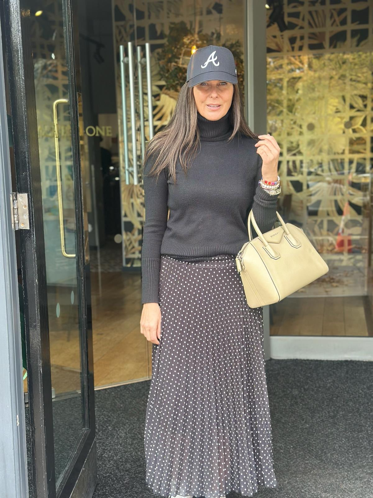 Ball Polka Dot Skirt - Black