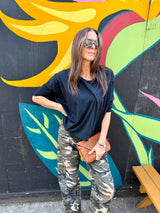 Slouchy LS Top - Black