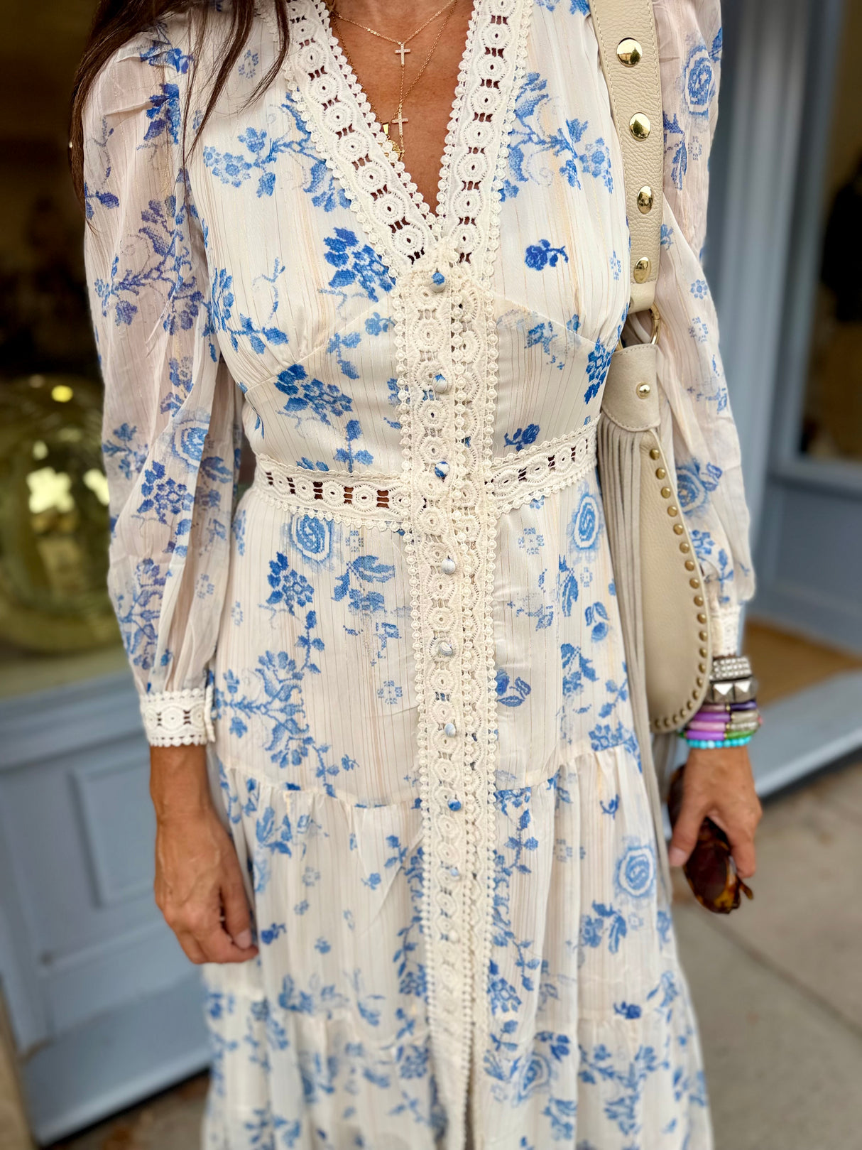 Amelie Maxi Dress - Blue