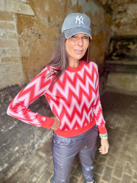 Ziggi Knit Laranja/Rosa