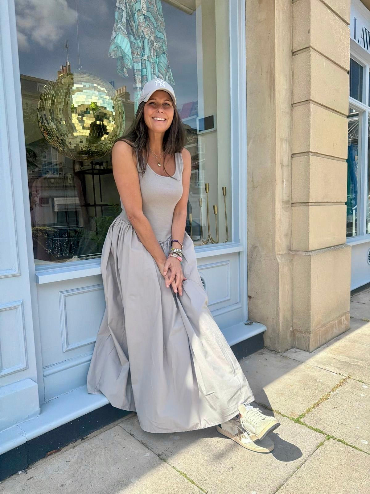 April Dress - Stone