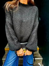 Arlo Wide Sleeve knit - Black