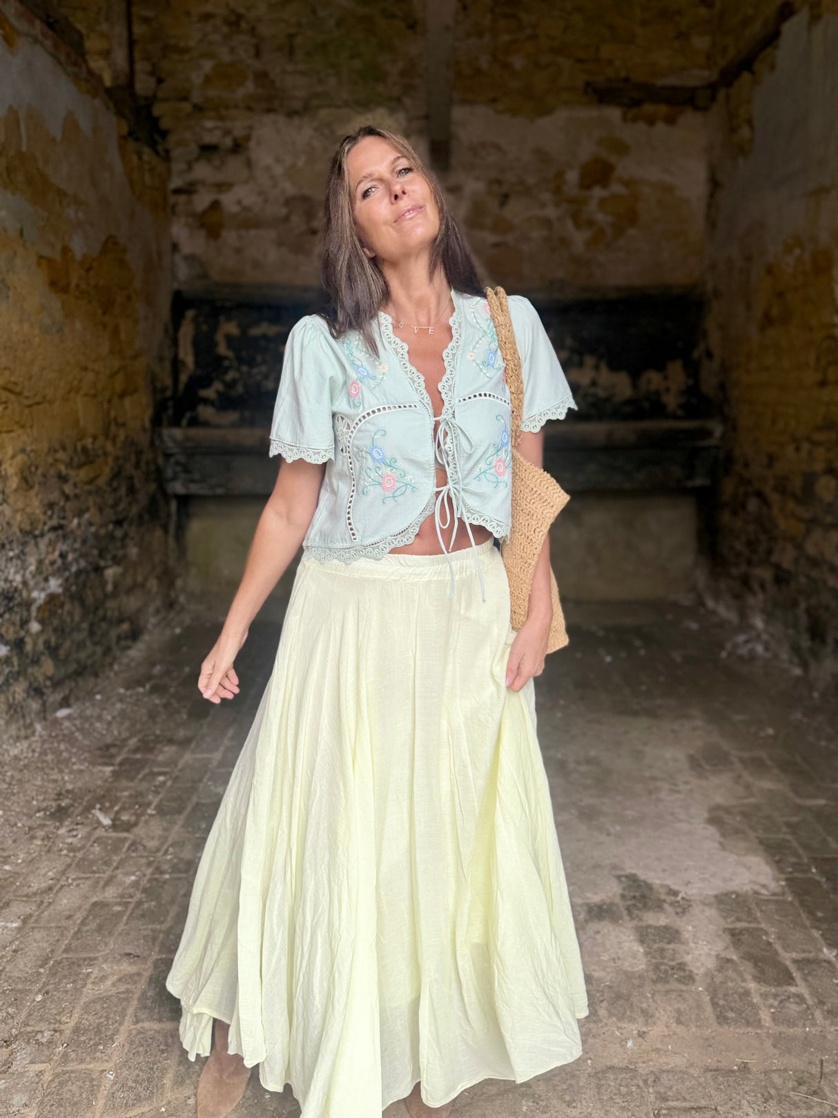 Muse Tie Blouse - Mint