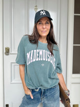 Mademoiselle Sweatshirt - Teal/Lilac