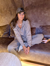 Sue Knitted Jogger - Taupe